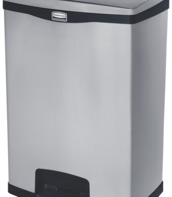 Rubbermaid pedaalemmer Slim Jim, van metaal, 90 liter