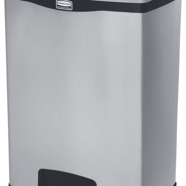 Rubbermaid pedaalemmer Slim Jim, van metaal, 90 liter