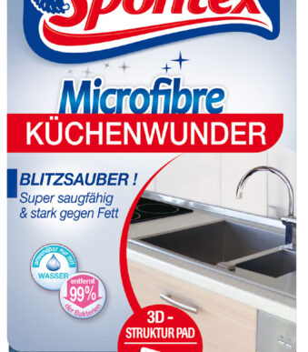 Spontex microvezel-volumepad Keukenwonder 3D, blauw