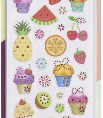 Foliezelfklevende decoratiestickers, jaarrondmotieven gemengd.