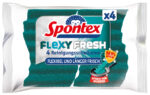 Spontex schoonmaakspons Flexy Fresh, pakje van 4