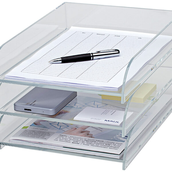 MAUL acryl brievenbakje, DIN A4, glashelder