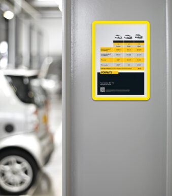 Magnetisch prikbord met lijst MAGNETO SOLO van djois by tarifold.