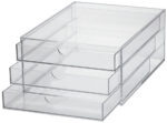 MAUL acryl schuifladenbox, DIN A4, 3 schuiflades, glashelder