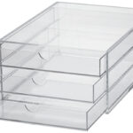 MAUL acryl schuifladenbox, DIN A4, 3 schuiflades, glashelder