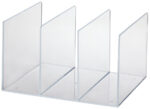 MAUL Acryl tijdschriften-cassette, glashelder, 3-vaks