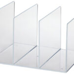 MAUL Acryl tijdschriften-cassette, glashelder, 3-vaks