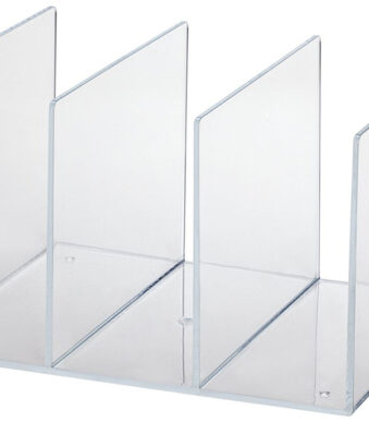 MAUL Acryl tijdschriften-cassette, glashelder, 3-vaks