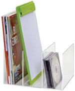MAUL Acryl tijdschriften-cassette, glashelder, 3-vaks