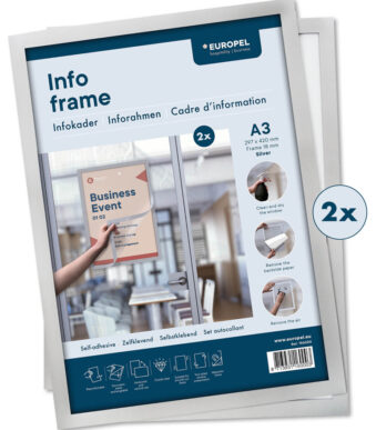 EUROPEL magneetframe INFO FRAME, DIN A3, zilver