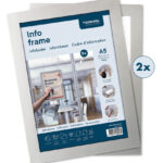 EUROPEL magneetframe INFO FRAME, DIN A5, zilver