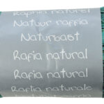 Clairefontaine raffia natuurbast, turquoise