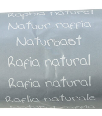 Clairefontaine raffia natuurbast, turquoise