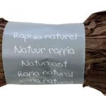 Clairefontaine raffia natuurbast, chocoladebruin
