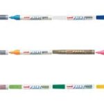 Uni-ball permanente markeerstift sinaasappelkleur PX20.