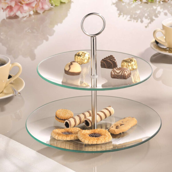 Esmeyer - Glazen etagère - 2 etages