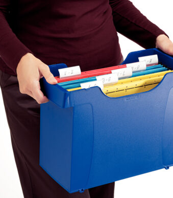 LEITZ Mini-Aktei hangmappenbox Plus, blauw