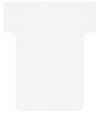 nobo T-kaarten, grootte 1,5 / 45 mm, 170 g/m2, wit