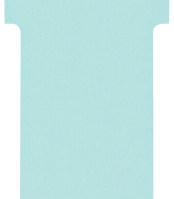 nobo T-kaarten, grootte 2 / 60 mm, 170 g/m2, blauw