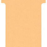 nobo T-kaarten, grootte 2 / 60 mm, 170 g/m2, beige