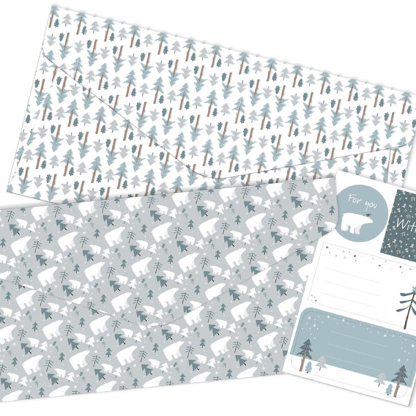 Clairefontaine feestenveloppen 'Polar'