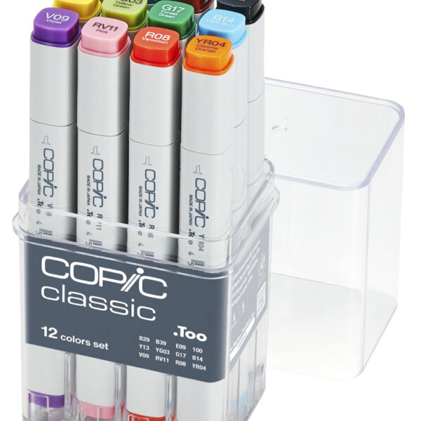 COPIC Marker classic, 12 stuks basisset