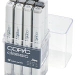 COPIC Marker classic, 12 stuks grijsset 'TG', toner grijstinten