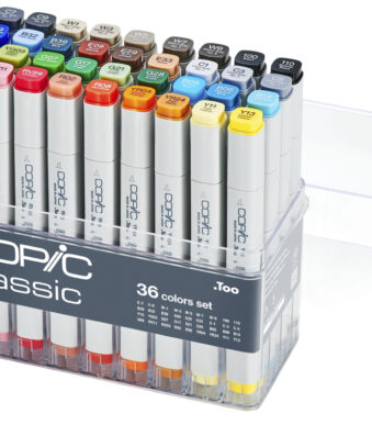 COPIC Marker classic, 36 stuks basisset