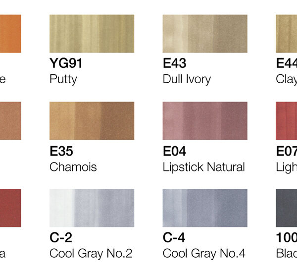 COPIC Marker classic, 12 stuks in set, architectuurkleuren