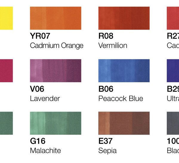 COPIC Marker classic, 12 stuks in set, fluorescerende kleuren