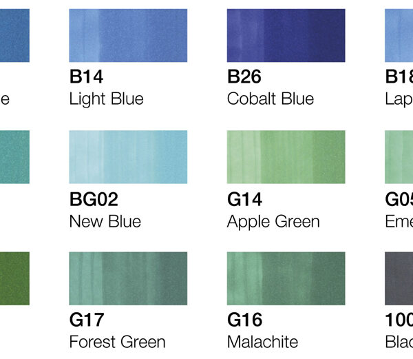 COPIC Marker classic, 12 stuks in set, milieukleuren