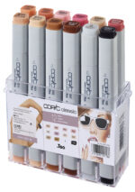 COPIC Marker classic, 12 stuks in set, portretkleuren