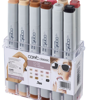 COPIC Marker classic, 12 stuks in set, portretkleuren