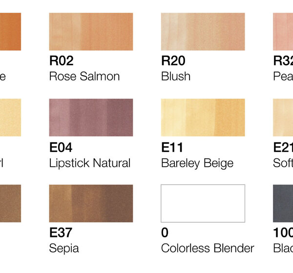 COPIC Marker classic, 12 stuks in set, portretkleuren