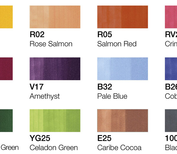 COPIC Marker classic, 12 stuks in set, zomerkleuren