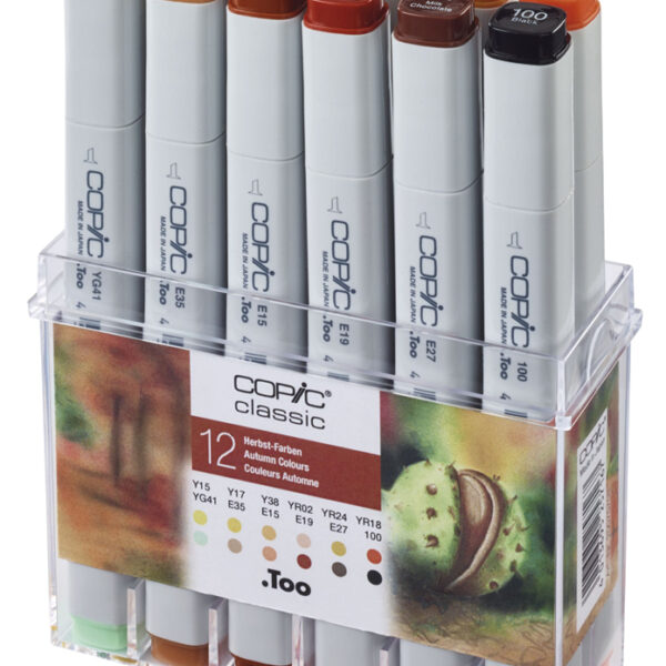 COPIC Marker classic, 12 stuks in set, herfstkleuren