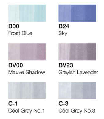 COPIC Marker classic, 12 stuks in set, winterkleuren