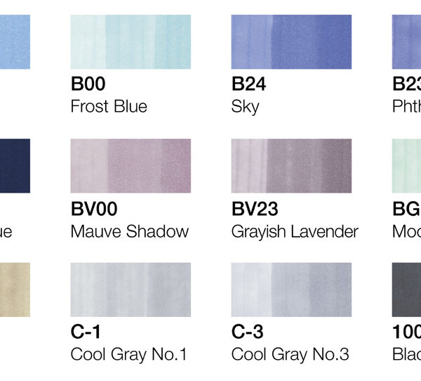 COPIC Marker classic, 12 stuks in set, winterkleuren