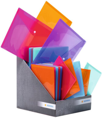 HERMA documentenmapje, PP, kleuren assorti, toonbankdisplay