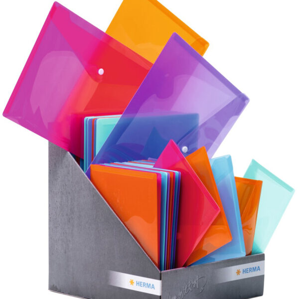 HERMA documentenmapje, PP, kleuren assorti, toonbankdisplay