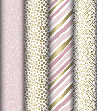 Clairefontaine cadeaupapier / inpakpapier 'Excellia rosé', in display