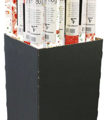 Clairefontaine geschenkpapier/inpakpapier 'Amore', 30 rollen in display