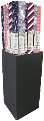 Clairefontaine geschenkpapier/inpakpapier 'Douce France', 30 rollen in display