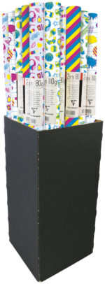 Clairefontaine geschenkpapier/inpakpapier 'Pep's', 30 rollen in display