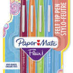 Paper:Mate fineliner Flair origineel FUN, 1,0mm, 4 stuks in etui