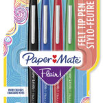 Paper:Mate Fineliner Flair Original STANDARD, 1,0 mm, 4 stuks in etui