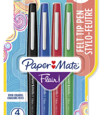 Paper:Mate Fineliner Flair Original STANDARD, 1,0 mm, 4 stuks in etui