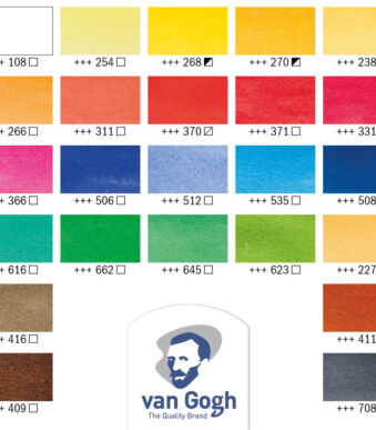 ROYAL TALENS Van Gogh aquarel 24 halve napjes