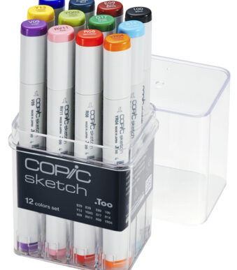 COPIC Profi-penseelmarkers Sketch, 12 stuks in basisset