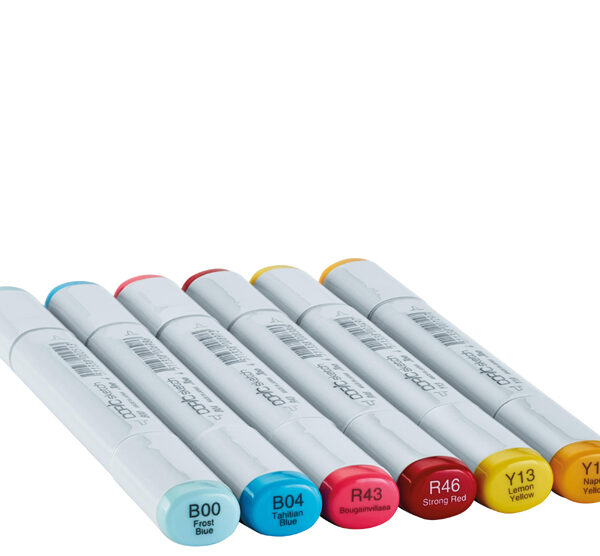 COPIC markers Sketch, 6 stuks in set 'Perfect Primaries´